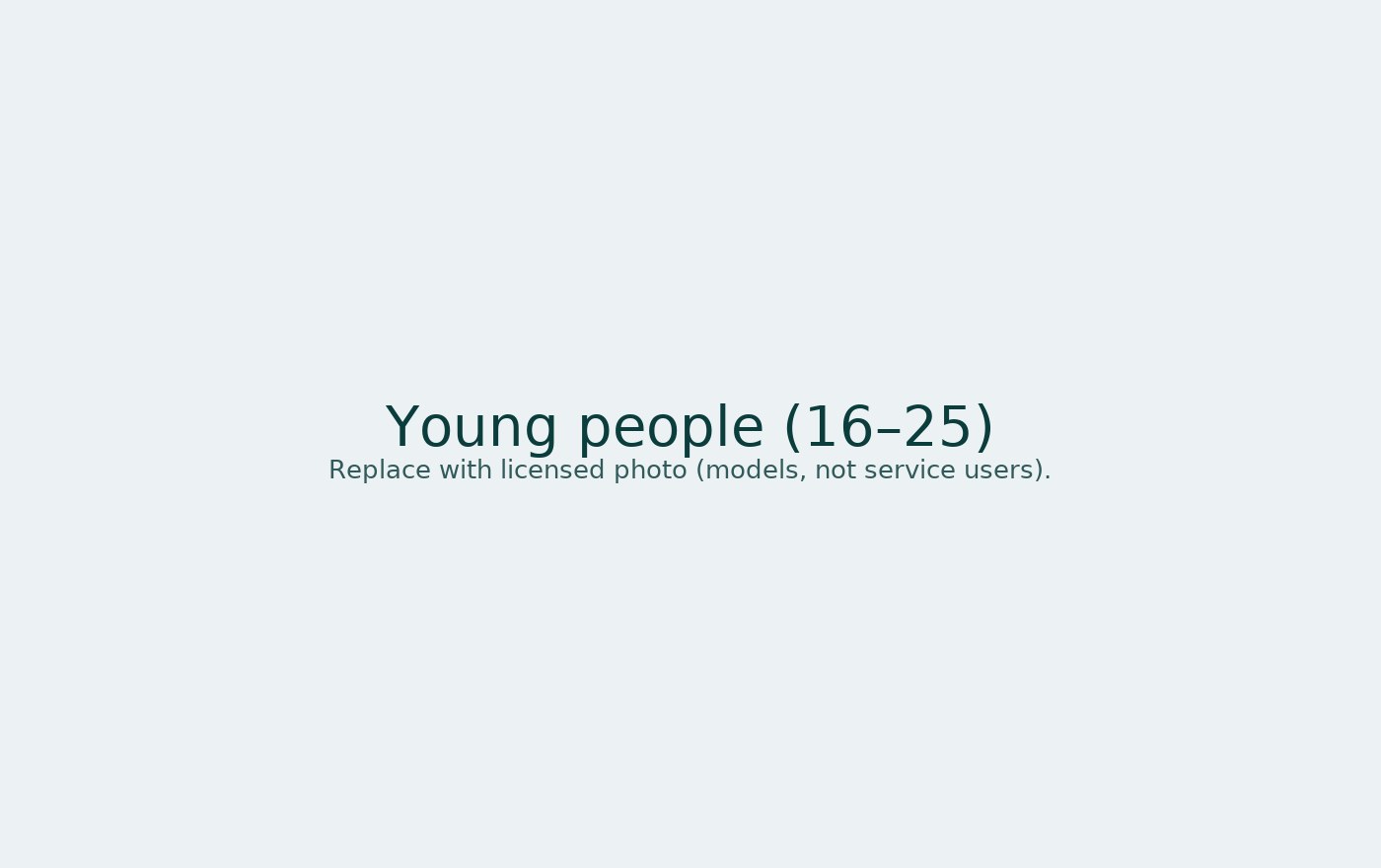 Young people receiving supportive guidance
